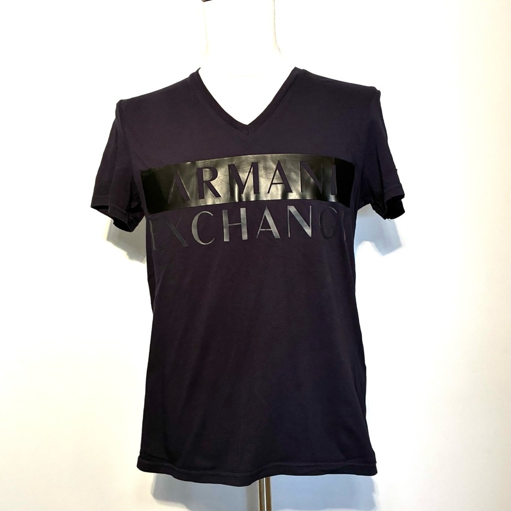 Armani Exchange Men's Dark Blue T-Shirt, Size M